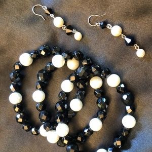 Bracelet / Matching Drop Earrings Set by WHBM